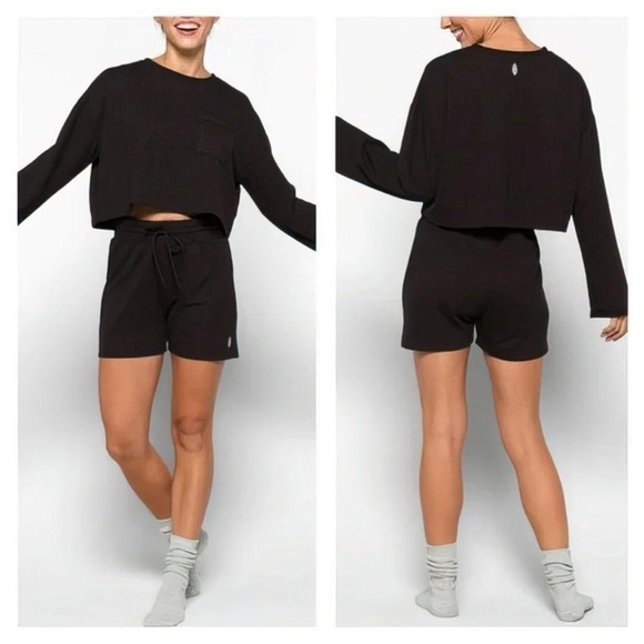 Free People Movement Women Sunny Set 2PCs Black - Picture 6 of 6